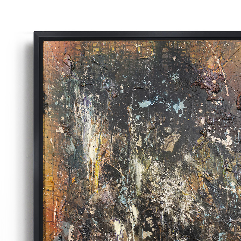 Marco flotante Floating 06 color negro